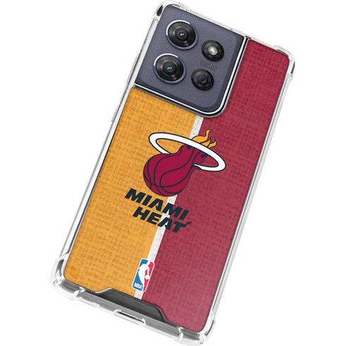 NBA Miami Heat Canvas Moto G Power 5G (2025) Clear Case